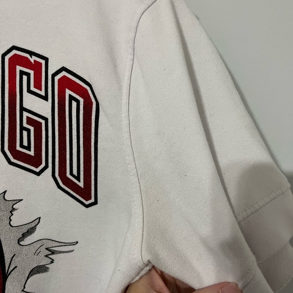 Vintage NBA Chicago Bulls short sleeve sweatshirt size small - Picture 8 of 11